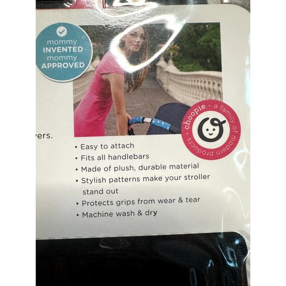 Bulk Bundle of 3 City Grips Choopie Stroller Handlebar Grip Covers Black - Picture 5 of 6